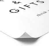 Poster Cartes et cadeaux de typographie chic (Coin)