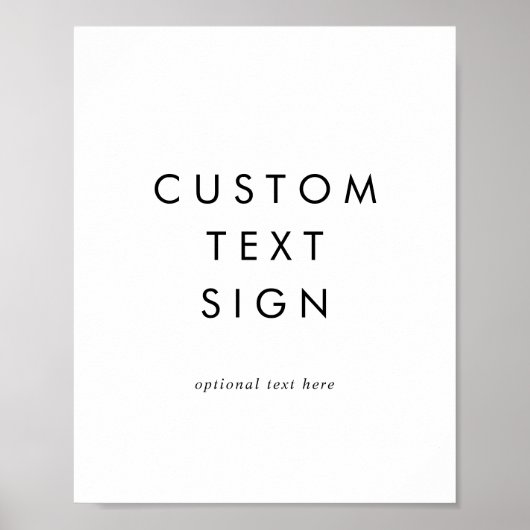 Poster Cartes et cadeaux de typographie chic avec enseign (Devant)