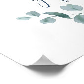 Poster Cartes et cadeaux de verdure à l'aquarelle d'eucal (Coin)