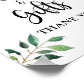 Poster Cartes et cadeaux de verdure Signal Mariage ou de  (Coin)