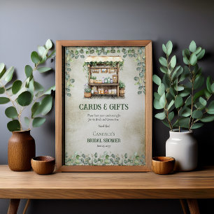Poster Cartes et cadeaux du marché fermier frais