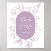 Poster Cartes et cadeaux Dusty Lavender Line (Devant)