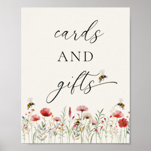 Poster Cartes et Cadeaux Elegant Meant To Bee Wildflower