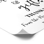 Poster Cartes et cadeaux Eucalyptus Fête des mariées Mari (Coin)