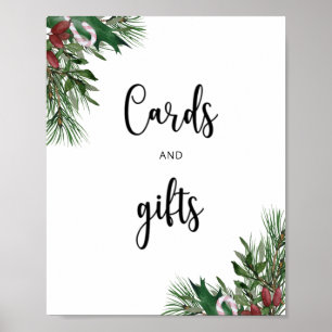 Poster Cartes et cadeaux Evergreen