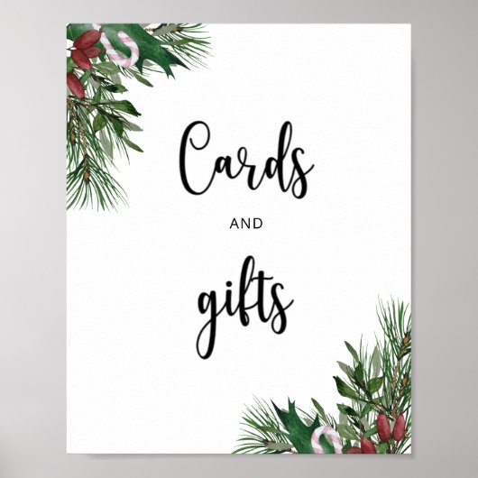 Poster Cartes et cadeaux Evergreen (Devant)