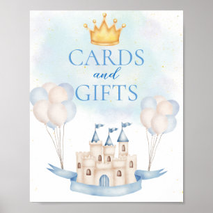 Poster Cartes et cadeaux FairyTale Castle Crown Balloon P