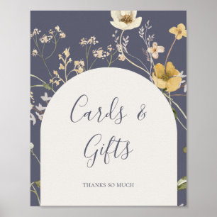 Poster Cartes et cadeaux Fleur sauvage de printemps Dusty