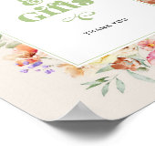 Poster Cartes et cadeaux fleur sauvage lumineux et élégan (Coin)