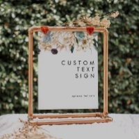 Cartes et Cadeaux Fleuris Blancs Enseigne Personna