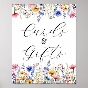 Poster Cartes et Cadeaux   Fleurs de Wildflower Floral
