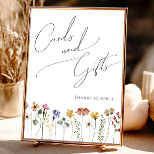 Poster Cartes et cadeaux Fleurs sauvages colorés