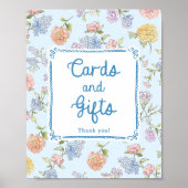 Poster Cartes et cadeaux floraux élégants (Devant)