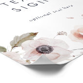 Poster Cartes et cadeaux floraux simples Signe texte pers (Coin)