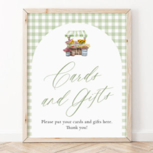 Poster Cartes et Cadeaux Green Gingham Fresh Off The Mark