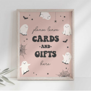 Poster Cartes et cadeaux Little Boo Panneau de fête