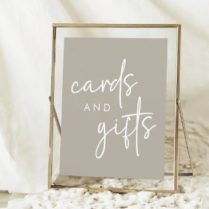 Poster Cartes et cadeaux minimalistes pour Fêtes des mari
