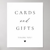 Poster Cartes et cadeaux modernes et élégants (Devant)