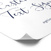 Poster Cartes et cadeaux nautiques modernes Signe texte p (Coin)