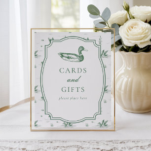 Poster Cartes et cadeaux neutres en toile Mallard Duck