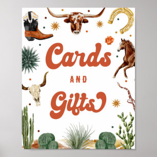 Poster Cartes et cadeaux Occidentaux Cowboy