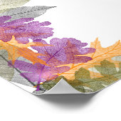 Poster Cartes et Cadeaux October Leaves Mariage (Coin)