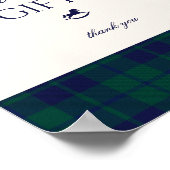 Poster Cartes et cadeaux Ourson Préparé à carreaux (Coin)