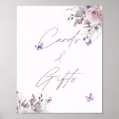 Poster Cartes et cadeaux Papillon Fête des mariées (Devant)