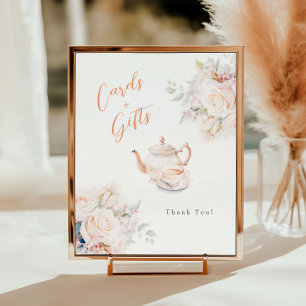 Poster Cartes et cadeaux Pastel Blooms Fête du Thé Marial