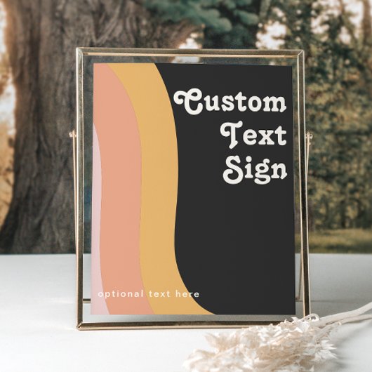 Poster Cartes et Cadeaux Personnalisés Arc-en-Ciel Rétro 