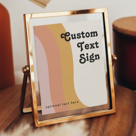 Poster Cartes et Cadeaux Personnalisés Rétro Moderne Anné