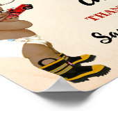 Poster Cartes et cadeaux Petit Baby shower de pompier AA (Coin)