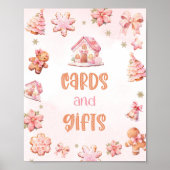 Poster Cartes et cadeaux Petit Cookie Noël Anniversaire (Devant)