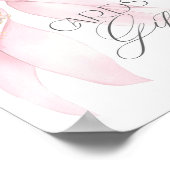 Poster Cartes et cadeaux Pink Bow fille bébé Douche (Coin)