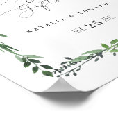 Poster cartes et cadeaux pochette mariage d'aquarelle feu (Coin)