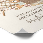 Poster Cartes et cadeaux pour Baby Shower Boho et thème d (Coin)