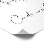 Poster Cartes et cadeaux pour nuptiale Black Bow (Coin)