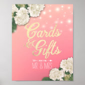 Poster Cartes et cadeaux pour signes mariages Lumières à (Devant)