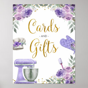 Poster Cartes et Cadeaux Purple Stock the Kitchen
