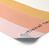 Poster Cartes et Cadeaux Rétro Modernes Années 70 Arc-en- (Coin)