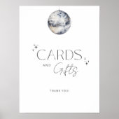 Poster Cartes Et Cadeaux Rétro Silver Disco (Devant)