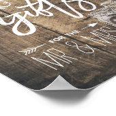 Poster Cartes et cadeaux Russe Mariage Bois Mason Lumière (Coin)