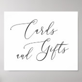 Poster Cartes et Cadeaux Rustiques de Calligraphie Simple (Devant)