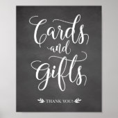 Poster Cartes et cadeaux SIGNE Mariage rustique (Devant)