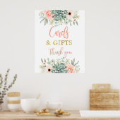 Poster Cartes et cadeaux signe succulent (Cuisine)
