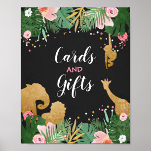 Poster Cartes et cadeaux Signe Zoo Jungle Cadeau décor Ta