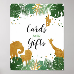Poster Cartes et cadeaux Signe Zoo Jungle Cadeau décor Ta