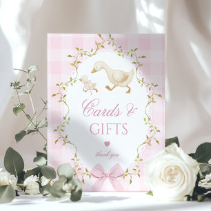 Poster Cartes et cadeaux Silly Goose Fantaisie rose