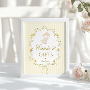 Poster Cartes et cadeaux Silly Goose gingham genre neutre