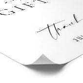 Poster Cartes et cadeaux simples en noir et blanc (Coin)